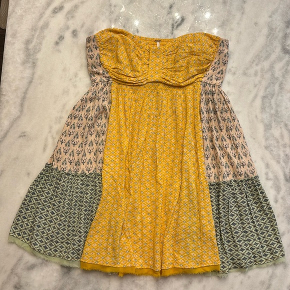 Free People Across The Sea Tunic Top Citrus yellow size medium - Picture 4 of 16